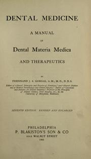 Dental medicine