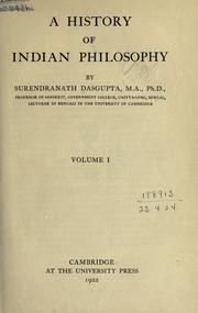A history of Indian philosophy