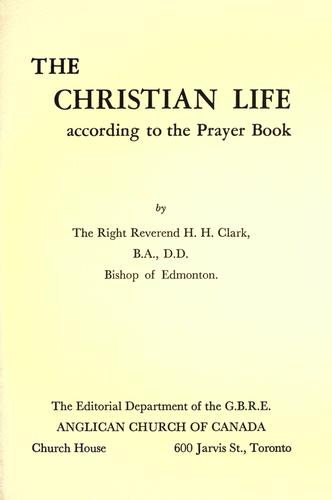 The Christian life according to the Prayer Book