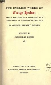 English works, newly arranged and annotated and considered in relation to his life