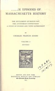 Three episodes of Massachusetts history
