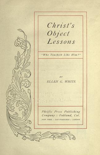 Christ's object lessons