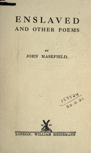 Enslaved, and other poems