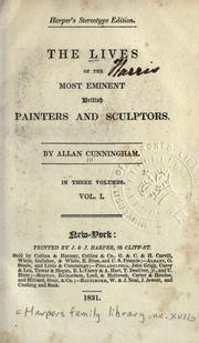 The lives of the most eminent British painters and sculptors