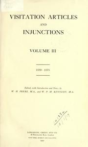 Visitation articles and injunctions