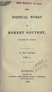 The poetical works of Robert Southey, collected by himself