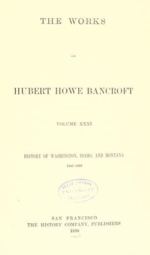 History of Washington, Idaho, and Montana