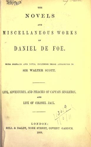 Novels and miscellaneous works