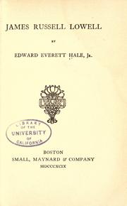 James Russell Lowell