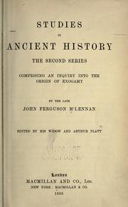 Studies in ancient history
