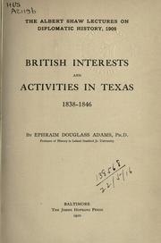 British interests and activities in Texas, 1838-1846