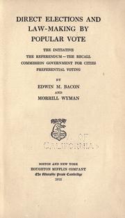Direct elections and law-making by popular vote
