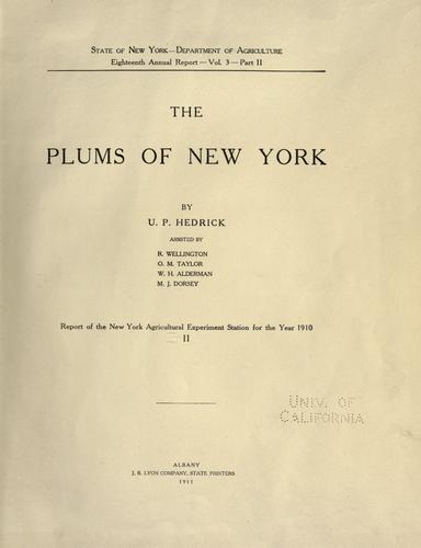 Plums Of New York
