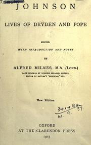 Lives of Dryden and Pope