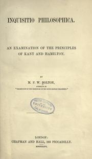Inquisitio philosophica