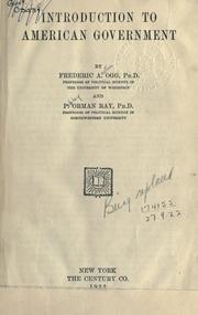 Ogg and Ray's Introduction to American National Government