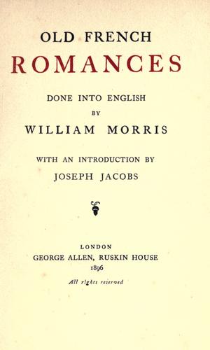 Old French romances