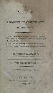 A view of the evidences of Christianity