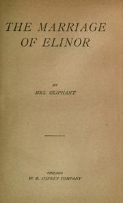 The marriage of Elinor
