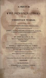 A sketch of the denominations of the Christian world