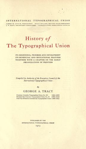 History of the Typographical union