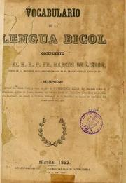 Vocabulario de la lengua bicol
