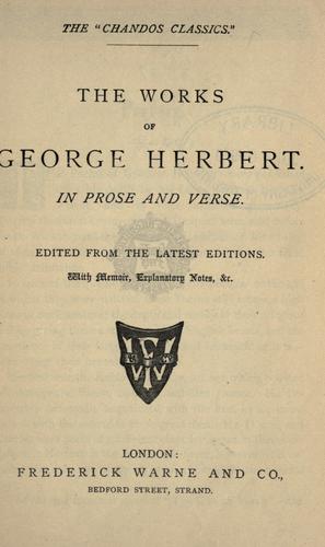 Works in prose and verse