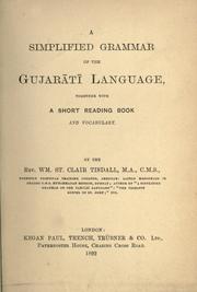 A simplified grammar of the Gujarati language