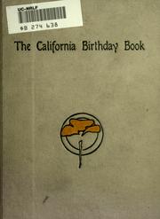 The California Birthday Book