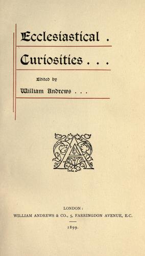 Ecclesiastical curiosities