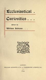 Ecclesiastical curiosities
