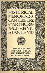 Historical memorials of Canterbury