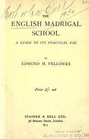 The English madrigal school