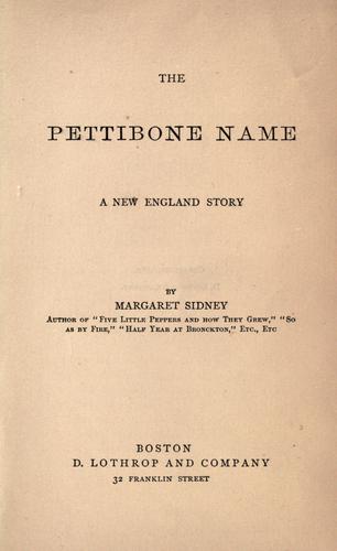 The Pettibone name