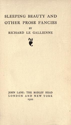 Sleeping beauty, and other prose fancies