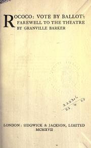 Three short plays