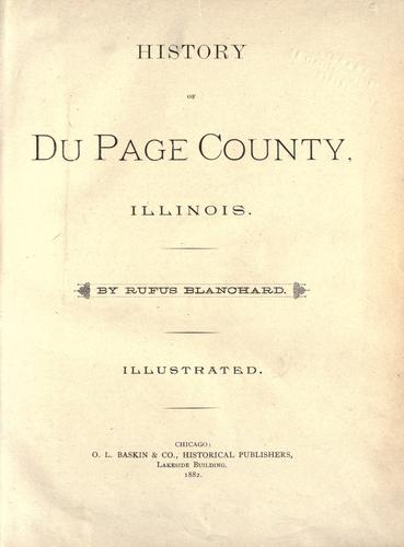 History of Du Page County, Illinois