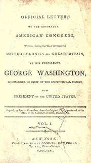 Official letters to the Honourable American Congress