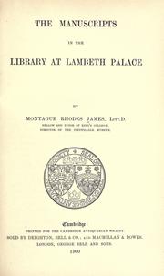 The manuscripts in the library at Lambeth Palace
