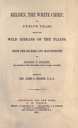 Belden, the white chief