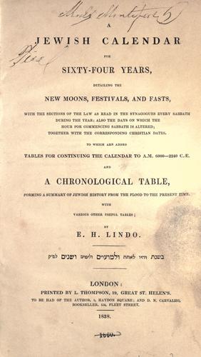 A Jewish calendar for sixty-four years