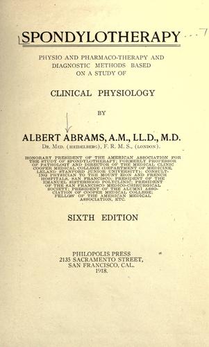 Spondylotherapy