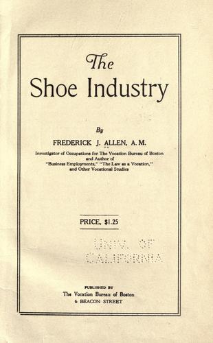 The shoe industry