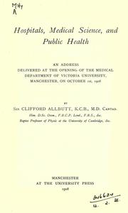 Hospitals, medical science and public health