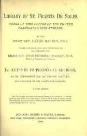 Letters to persons in religion