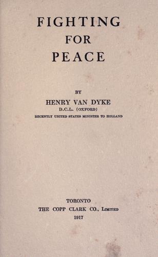 Fighting for peace