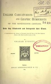 English caricaturists and graphic humourists of the nineteenth century