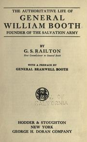 The authoritative life of General William Booth