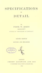 Specifications in detail
