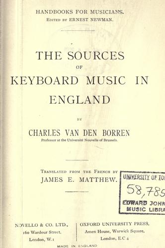 Origines de la musique de clavier en Angleterre